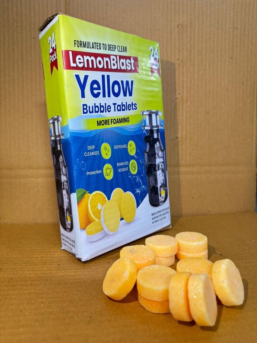 LemonBlast Yellow Bubble Tablets (Super Pack of 24pc)